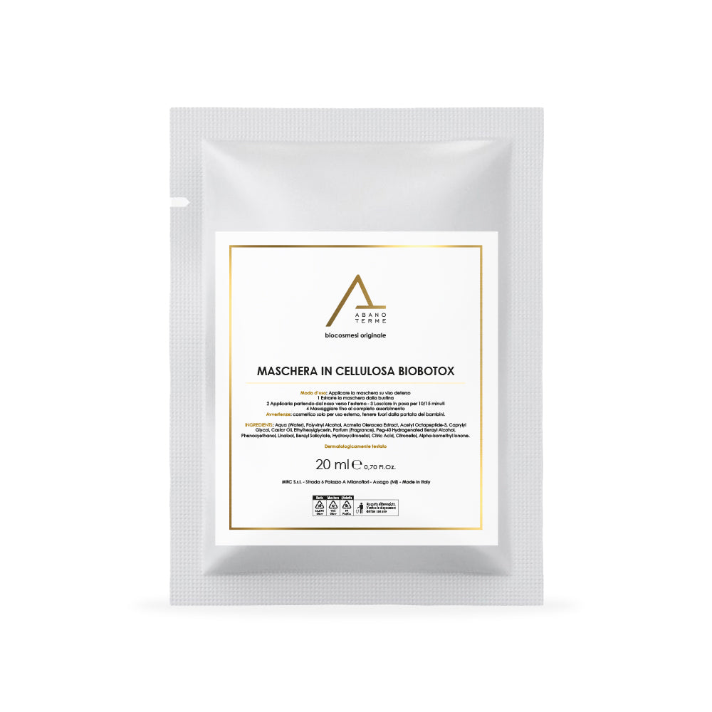 Maschera in cellulosa biobotox 20 ml.